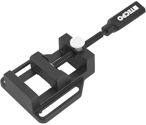 TECPO Parallel Schraubstock Werkstatt Maschinenschraubstock aus Aluminium 65mm