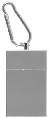 Sarini Posacenere AntiOdor Mini Posacenere da Viaggio Portatile per Sigarette con Coperchio Posacenere in Metallo AntiOdor di Grande capacità per Uso Interno ed Esterno Argento