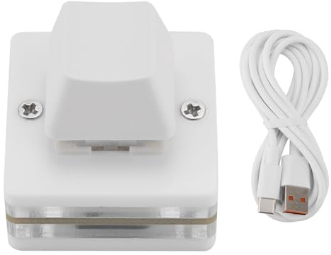 Qusedwey RGB Mini 1 Key OSU Gaming Keyboard Photoshop Drawing Keyboard Programming Macro Keypad Mechanical Keyboard, Red Shaft