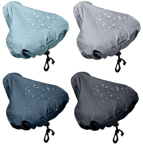 Waterproof Bike Seat Cover 4 Pack Bike Saddle Protector Covers Saddle Rain Cover For Bicycles Outdoor Rain Accessories