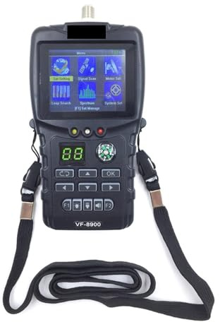 Satellite Finder VF-8900 High Definition Star Finder Meter Satellite TV Receiver DVB-S2 with Flashlight Compass VS V8 Finder Pro 2 WS6933