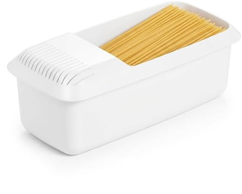 Cuocipasta a Microonde con Colino Cuocitore Spaghetti Resistente al Calore Vaporiera per Verdure e Pasta Contenitore Alimentare Facile da Usare per Cucina Casa o Ufficio
