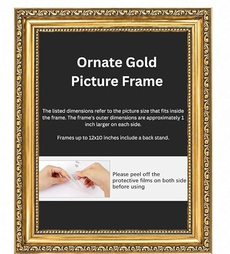 Ornate gold picture frame for 70x50cm Picture | Photo frame for wall hanging | Perfect for Posters, Artwork and Jigsaw Puzzles.