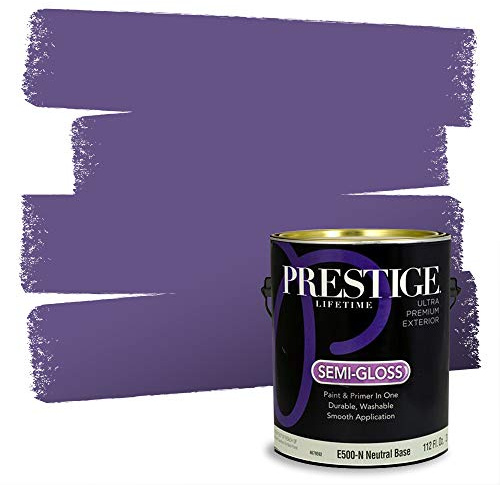 PRESTIGE Paints Exterior Paint and Primer In One, 1-Gallon, Semi-Gloss, Comparable Match of Sherwin Williams* African Violet*