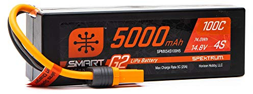 Spektrum SPMX54S100H5 5000mAh 4S 14.8V Smart G2 LiPo 100C IC5, Multi