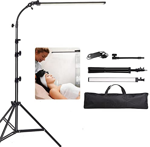 GSKAIWEN Photography Studio LED Lighting Kit with Light Stand Bag Soft Tube for Beauty, Eyebrow, Tattoo, Makeup, Dentistry, Eyelash, Portrait, Product Photography Fill Light, Studio Light