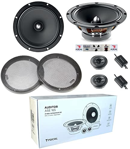 KIT-Set FÜR Focal Auditor ASE-165 ASE165 1 2-Wege-Kit 6,5 16,5 cm 60 Watt RMS 120 Watt Max mit 2 Tieftönern 2 Hochtönern 2 Frequenzweichen 91,5 dB + Gitter und 5 kostenlose Aufkleber, pro Paar