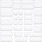 Collazoey 30 Stück transparentes Schubladen-Organisationssystem mit Schminktisch Organizer in 4 Größen,rutschfester,transparenter Make-up-Organizer für Badezimmer,Kosmetik,Kommode,Küche,Büro