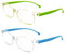 Husalsea 2 Paires de Lunettes Anti-LumièRe Bleue pour Enfants, Lunettes Bleue pour éCran D'Ordinateur, Tablettes, TéLéPhones Portables Lunettes Anti-LumièRe Bleue pour GarçOns et Filles (Bleu Vert)