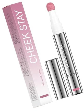 Crema suave para rubor líquido, maquillaje cremoso rubor para mejillas, pigmento construible, peso ligero, largo adopta para un rubor natural