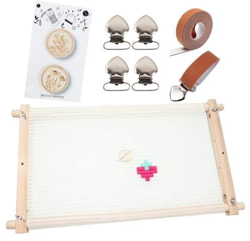 Porta del cerchio da ricamo - supportoper ricamo in legno, rastrelliere regolabile | Strumento di cornice a alestry a pavimento a punto croce, organizzatore di display di agri decorativi per la casa