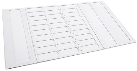 Yctze Bandeja para Portaobjetos de Microscopio, Placa de Almacenamiento de Portaobjetos de Microscopio de Cartón Plegable, Bandeja de Almacenamiento de Secado con Capacidad para 30, Ligera y