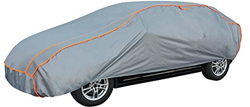 WALSER Hagelschutz Abdeckplane Auto, Auszeichnung Sehr Gut* Auto Hagelschutzplane, TÜV geprüfte* Abdeckplane Auto Perma Protect Complete, Abdeckplane Auto, Autogarage Abdeckung Größe 1 grau