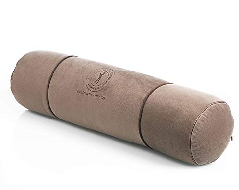 Alibo Cuscino cervicale terapeutico lungo cilindrico per dormire, cuscino per alleviare il dolore al collo, cuscino massaggiante, supporto rotondo per gambe con federa lavabile, 53,3 x 12,3 cm