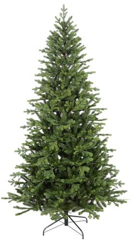 Giulia Grillo Albero di Natale Slim 180cm – 2054 Rami – Real Touch PE/PVC – Albero Slim Realistico, Folto e Facile da Montare – Forma Salvaspazio, Luxury Design, Verde