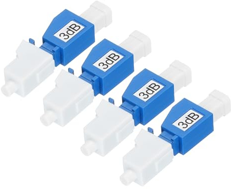 QUARKZMAN Lc 3db optisk fiberdämpare, fast optisk enkelläge Lc/Upc Sm hane till hona för optisk fiberöverföring, 4 st