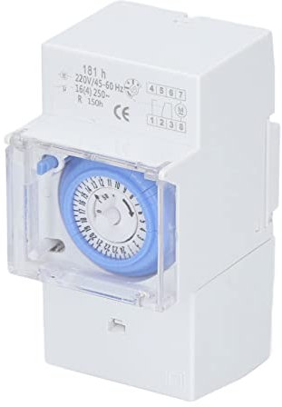 Timer Meccanico Respicefinem SUL181h Interruttore Di Controllo Del Tempo Con Batteria 80 mAh 220 V CA 2500 W Facile Da Usare Con Alloggiamento In PC Ignifugo Per Uso Domestico E Altri L