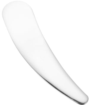 UKCOCO Cuillère Crème Yeux Acier Inoxydable Spatule Visage Compacte pour Application Précise de Crèmes Outil Beauté Portable pour Soin Peau et Maquillage Pratique