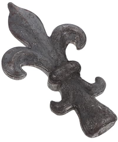 VANZACK Embouts Décoratifs pour Clôture en Fer Forgé Pointe Européenne Ornements Métalliques Résistants en Fonte avec Rouille Naturelle Accessoires pour Poteaux de Jardin et
