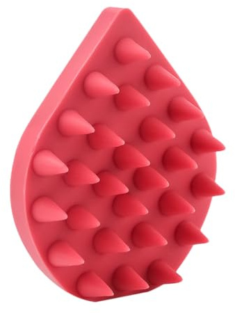 Angoily 1pezzi Spazzola per Shampoo in Silicone Forma di Goccia Massaggiatore per Capelluto Delicato e Multifunzionale Pulizia Profonda e Stimolazione per Capelli Sani Adatta Capelli
