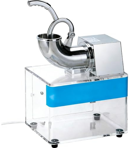 Elektrisk israkapparat, 250 W snökontillverkare med dubbla blad, kommersiell iskrossare, 200 kg/h rakad ismaskin för fluffiga isgodsaker