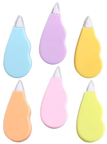 Kisangel 6 Pièces Ruban Correcteur Lot Grosse Capacité en Plastique