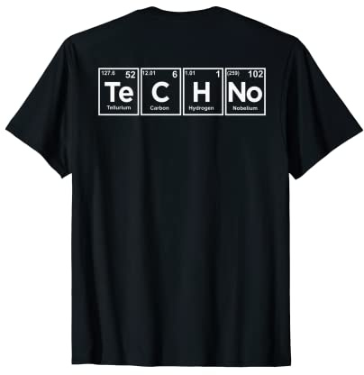 EDM Music Techno Festival Design électronique chimique au dos T-Shirt