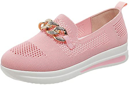 Fulenyi Zapatillas cómodas para mujer - Cómodos zapatos planos para caminar para mujer | Zapatillas ortopédicas cómodas, ligeras, informales, transpirables para pesca
