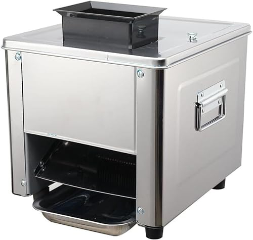 cortadora de fiambre Máquina cortadora de carne de 850 W, cortadora de carne eléctrica de 3,5 mm, cortadora desmenuzada, cortadora de carne comercial con hoja de acero inoxidable, 330 lb/h for cerdo d