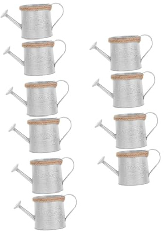 Toyvian 5 Ensembles Pot De Fleurs Vintage Lot de Seau À Plantes Rétro avec Corde Pot Décoratif Durable pour Jardin Intérieur Extérieur 2 Pièces * 5