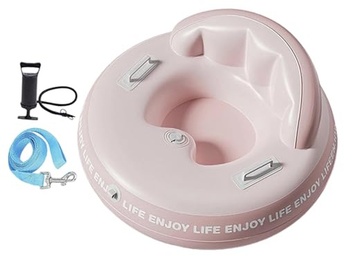 Wenoup Pneumatici da Neve, Giochi da Neve, Slittini con Slittini Gonfiabili Rinforzati E Rigidi per attività Sportive, Rosa