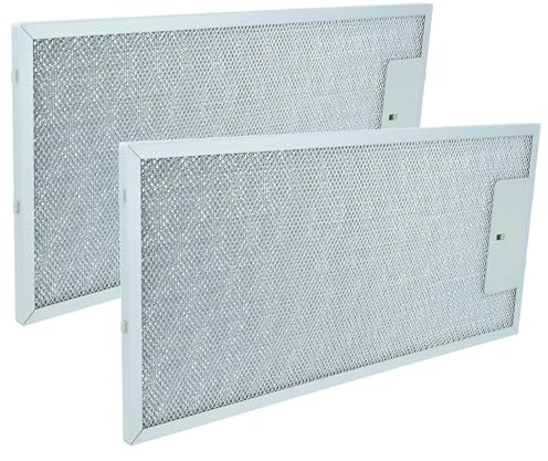 vhbw 2x filtro anti-grasso sostituisce Bosch 00435204 per cappa da cucina, metallo