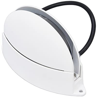 Cocoarm Fönsterbrädeslampa Aluminium LED-vägglampa 10W AC85 265V 180 Graders Ljus Halvcirkelformad Design för Hall Korridor Vardagsrum Badrum Innergård (Varmt ljus)