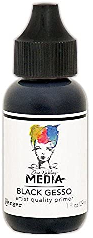 Ranger Dina Wakley Media Black Gesso, Synthetic Material, 3.1 x 3.1 x 8.5 cm