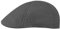 Stetson Texas Cotton Flat Cap with UV Protection 40+ - Cotton Peaked Ivy Cap - Solid-Color Cap for Spring/Summer Dark Grey M (56-57 cm)