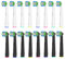 Oral B Compatible Toothbrush Heads, 16 Count Precision Replacement Brush Heads for Most Braun Oral B Electric Toothbrush, 8pcs White and 8pcs Black.