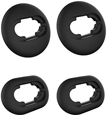 Colorful 2 Paare Silikon Ohrstöpsel Ear Tips für Samsung Galaxy Buds Live Ersatz Ohrpolster (Schwarz)