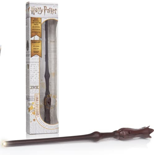 WOW! STUFF Wand Light up Harry Potter Official Wands and Wizarding World Gifts, Toys and Collectables Role Play and Dress-up Costume Accessory for Fans, Girls and Boys, Brown, 14 inches