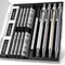 Four Candies Druckbleistift Set, 4 Stück Minenbleistift 0,5 mm, Metall Bleistifte mit 8 Tuben HB #2 Blei, 3 Stück 4B Radiergummi und Etui, Druckbleistifte zum Schreiben und Zeichnen
