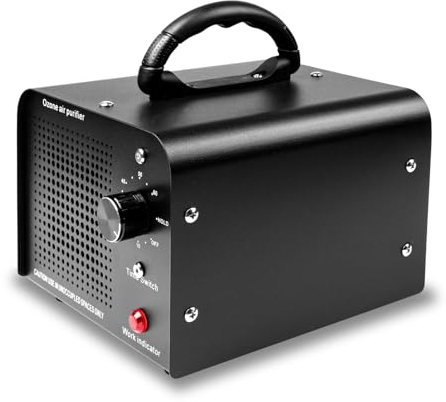 Ozongenerator 60,000 mg/h Ozon Luftreiniger für zu Hause mit Timer Ozon-Maschine Tragbare für Zuhause, Büro, Garage, Auto, Zimmer