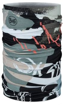 BUFF®| Schlauchschal CoolNet UV® Junge Mädchen Flexibel, UPF50-Schutz, leicht, dehnbar, recyceltes Material, Sport, Sommer, Einheitsgröße, Multi Gris