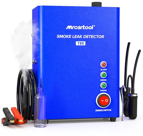 Macchina fumogena EVAP Automotive Pompa d'Aria incorporata, Tester di rilevamento perdite di Fumo per Tutte Le Auto DC 12V, Moto, Camion Leggeri, Barche, ATV, motoslitte ect.