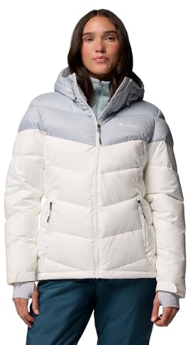 Columbia Women's Abbott Peak 2 Insulated Jacket, Ski Jacket, Sea Salt/Cirrus Grey, XL
