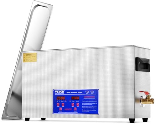 VEVOR 10 L Ultraschallreiniger Ultraschall Reinigungsgerät 300 W professionelle Ultraschall-Reinigungsmaschine mit Timer und Heizung, 40kHz digitaler Ultraschallreiniger mit Korb