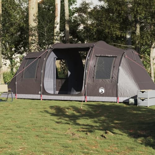 ShGaxin Tunnelzelt 4 Personen Braun Wasserdicht, Caming Zelt, Camping Tents, Camping-Zelt - 4009414