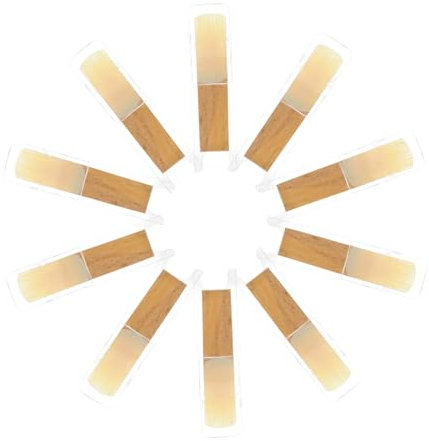 Abaodam 10pcs Saxophon -schilf Für Sopran -saxophon Holz Saxophon Ersatz Für Anfänger Und Studenten Althorn Sax Saxophon