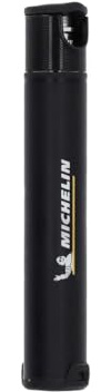 MICHELIN - Mini Pompe Aluminium Micro+ - Compatible Presta et Schrader - Ultra Légère 53g - Compacte 12,7 cm - Pression Max 8 Bars/120 PSI - Clip de Montage Inclus