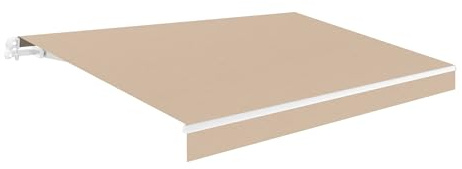Wasabi Toldo Retráctil Exterior 300x250cm Verde Acrílica – Estructura Essential de Aluminio – Lona Protección Solar – Manivela Incluida – Manual Enrollable Terraza Jardín Balcón