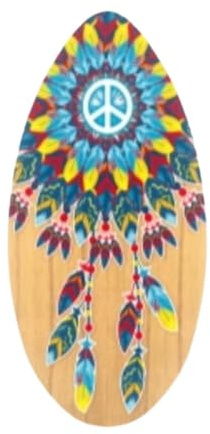 rockible Planche de Surf de Plage Skimboard pour débutants et Adultes, Planche de Skim Universelle légère en Bois