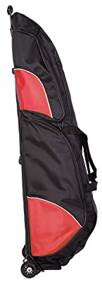 BTYQKZVPM Wushu Carry Weapon Kendo Bag, Fencing Sword Bag with Rollers and Handle 1680D Oxford Cloth Multicolor 120x35x20cm(Black Red)